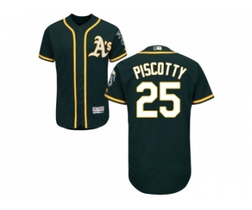 Men Oakland Athletics #25 Stephen Piscotty Green Flexbase Authentic Collection Stitched MLB Jersey
