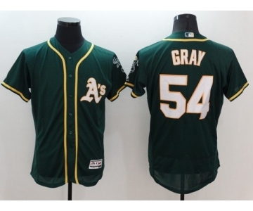 Men Oakland Athletics #54 Sonny Gray Majestic Green Flexbase Authentic Collection Player Jersey