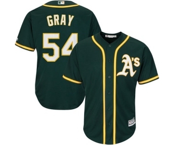 Men's Oakland Athletics #54 Sonny Gray Majestic Athletic Green Cool Base Player Jersey