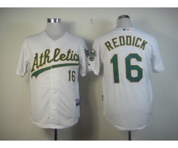 mlb jerseys oakland athletics #16 reddlck white