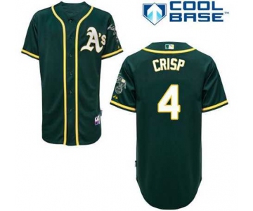 mlb jerseys oakland athletics #4 crisp green[2014 new]