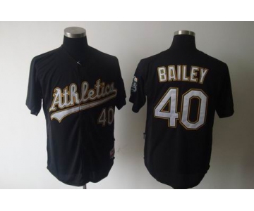 mlb jerseys oakland athletics #40 bailey black