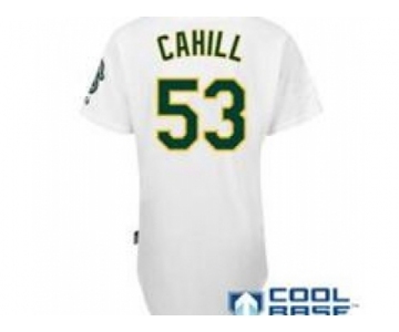 mlb jerseys oakland athletics #53 cahill white