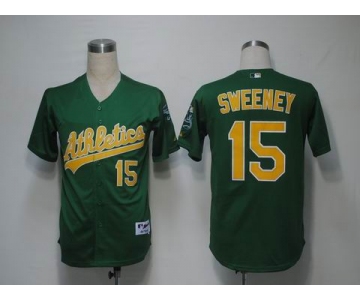 mlb oakland athletics #15 sweeney green