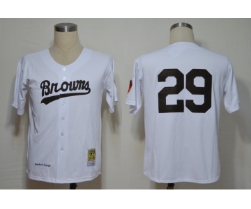 mlb jerseys st. louis browns #29 satchel paige white