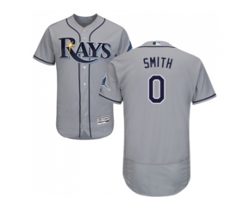 Men Tampa Bay Rays #0 Mallex Smith Grey Flexbase Authentic Collection Stitched MLB Jersey
