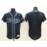 Men's Tampa Bay Rays Blank Majestic Navy Blue Flexbase Authentic Collection Team Jersey