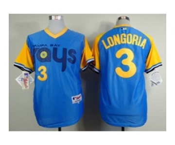 mlb jerseys tampa bay rays #3 longoria lt.blue [1988 m&n]