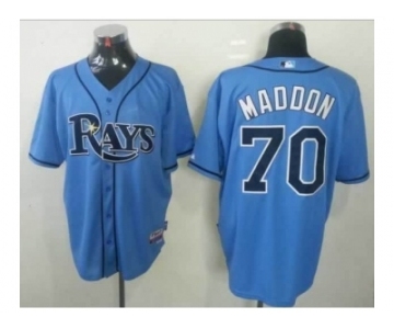 mlb jerseys tampa bay rays #70 maddon lt blue