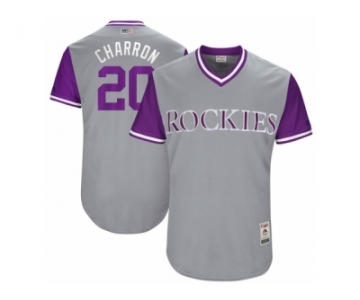 Men's 2017 Little League World Series Rockies Ian Desmond #20 Charron Gray Jersey