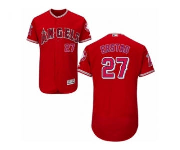 Los Angeles Angels of Anaheim #27 Darin Erstad Red Alternate Flexbase Authentic Collection MLB Jersey