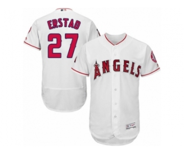 Los Angeles Angels of Anaheim #27 Darin Erstad White Flexbase Authentic Collection MLB Jersey