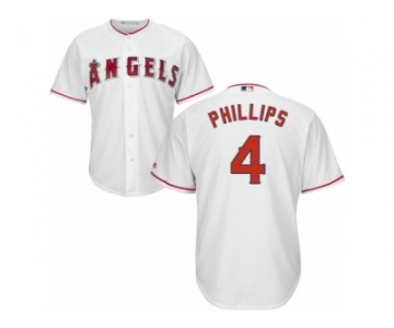 Los Angeles Angels of Anaheim #4 Brandon Phillips Replica White Home Cool Base MLB Jersey