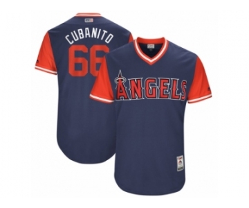 Men's 2017 Little League World Series Angels JC Ramirez #66 Cubanito Navy Jersey