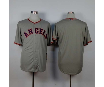 mlb jerseys los angeles angels blank grey[1965 m&n]