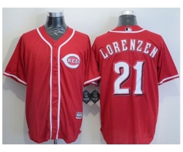 Cincinnati Reds #21 Michael Lorenzen Red New Cool Base Stitched Baseball Jersey
