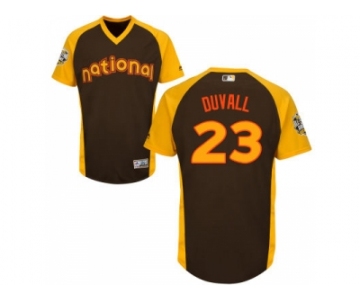 Cincinnati Reds #23 Adam Duvall Brown Flexbase Authentic Collection 2016 All-Star National League Stitched Baseball Jersey