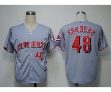 MLB Cincinnati Reds #48 Cordero Grey[Cool Base]