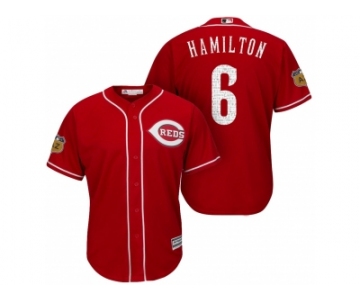 Men's Cincinnati Reds #6 Billy Hamilton 2017 Spring Training Cool Base Stitched MLB Jersey