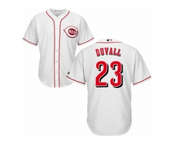 Men's Majestic Cincinnati Reds #23 Adam Duvall Replica White Home Cool Base MLB Jersey