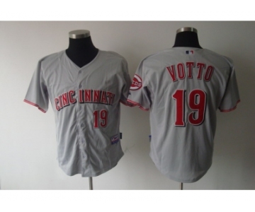 mlb Cincinnati Reds #19 votto grey[cool base]