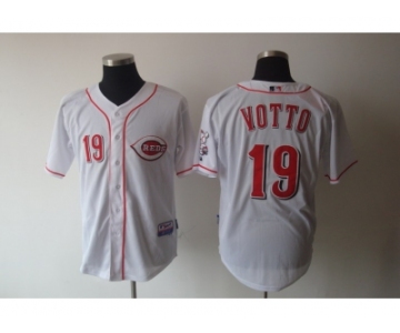 mlb Cincinnati Reds #19 votto white[cool base]