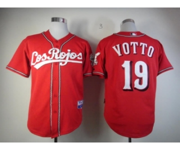 mlb jerseys cincinnati reds #19 votto red[new]