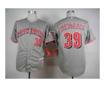 mlb jerseys cincinnati reds #39 mesoraco grey