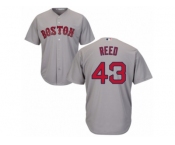 Boston Red Sox #43 Addison Reed Replica Grey Road Cool Base MLB Jersey