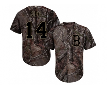Men Boston Red Sox #14 Jim Rice Camo Realtree Collection Cool Base Stitched MLB Jersey