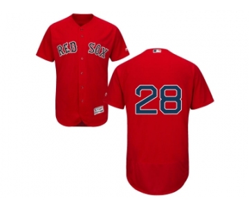 Men Boston Red Sox #28 J. D. Martinez Red Flexbase Authentic Collection Stitched Baseball Jersey