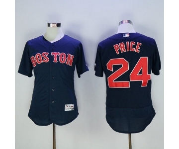 Men's Boston Red Sox #24 David Price Majestic Navy blue Flexbase Authentic Collection Player Jersey