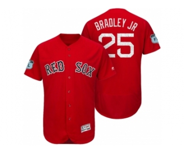 Men's Boston Red Sox #25 Jackie Bradley Jr. 2017 Spring Training Flex Base Authentic Collection Stitched Baseball Jersey