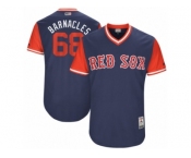 Men's Boston Red Sox Matt Barnes #68 Barnacles Majestic Navy 2017 Players Weekend Authentic Jersey