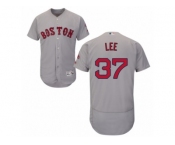 Men's Majestic Boston Red Sox #37 Bill Lee Grey Flexbase Authentic Collection MLB Jersey