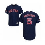 Men's Majestic Boston Red Sox #5 Nomar Garciaparra Navy Blue Alternate Flex Base Authentic Collection 2018 World Series Champions MLB Jersey