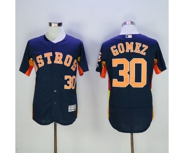 Men's Houston Astros #30 Carlos Gomez Majestic Navy Blue Flexbase Authentic Collection Player Jersey
