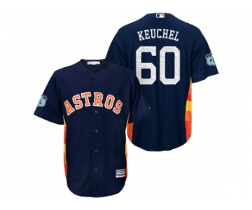 Men's Houston Astros #60 Dallas Keuchel 2017 Spring Training Cool Base Stitched MLB Jersey