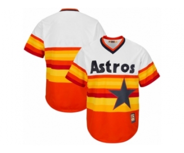Men's Houston Astros Majestic Blank Orange Alternate Cool Base Cooperstown Collection Jersey