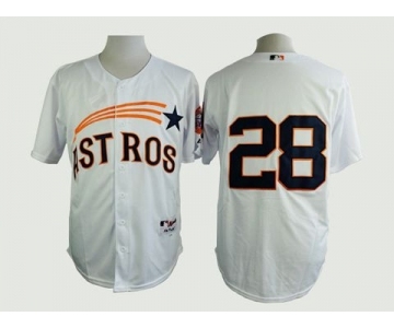 mlb jerseys houston astros #28 white