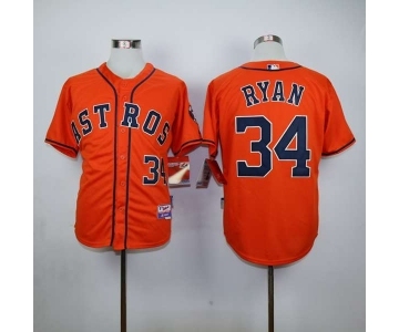 mlb jerseys houston astros #34 ryan orange