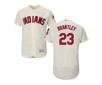 Cleveland Indians #23 Michael Brantley Cream Flexbase Authentic Collection Stitched Baseball Jersey