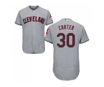 Cleveland Indians #30 Joe Carter Grey Flexbase Authentic Collection Stitched Baseball Jersey