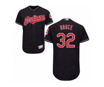 Cleveland Indians #32 Jay Bruce Navy Blue Flexbase Authentic Collection MLB Jersey