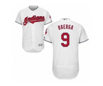 Cleveland Indians #9 Carlos Baerga White Flexbase Authentic Collection MLB Jersey