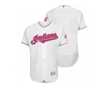 Cleveland Indians White Home 2016 Mother''s Day Flex Base Jersey