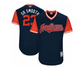 Men's 2017 Little League World Series Indians Michael Brantley #23 Dr. Smooth Navy Jersey