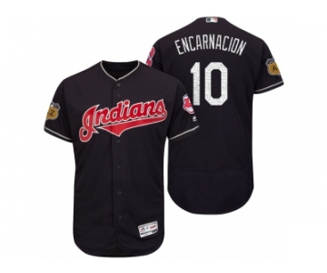 Men's Cleveland Indians #10 Edwin Encarnacion 2017 Spring Training Flex Base Authentic Collection Stitched Baseball Jersey
