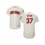 Men's Majestic Cleveland Indians #37 Cody Allen Cream Flexbase Authentic Collection MLB Jersey