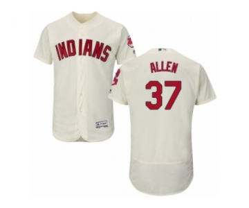 Men's Majestic Cleveland Indians #37 Cody Allen Cream Flexbase Authentic Collection MLB Jersey